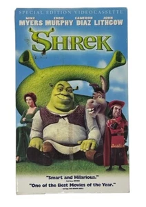 SHREK, VHS, Special Edition w/Extended Ending, DreamWorks, PG, 2001 - Picture 1 of 4