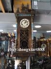 Europe Retro Bronze cloisonne Wall-mounted Mechanical clockwork Clock Timepiece