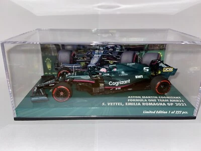 Aston Martin Sebastian Vettel 1.43 Emilia Romagna GP (Imola) Gp 2021 Minichamps - Immagine 1 di 4