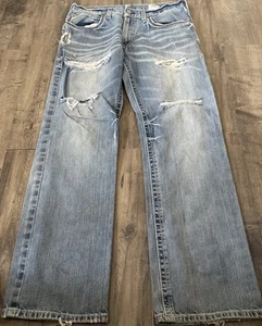 Ariat Denim Jeans Herren 33x34 Distressed Cowboy Western Bootcut Skater - Bild 1 von 18