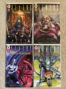 Lote de cómics de Dark Horse 1994 conjunto completo serie Aliens Music of the Spears #1-4 - Imagen 1 de 5