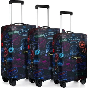 3 Pieces Travel Luggage Cover Suitcase Protector Anti Scratch Suitcase Washab... - Picture 1 of 6