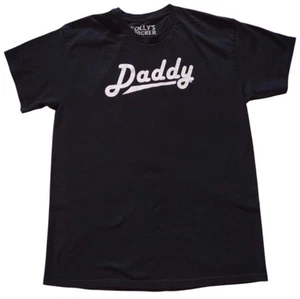 Polly's Crackers T shirt Man's Large Black White Graphic Daddy Crew Neck - Picture 1 of 7