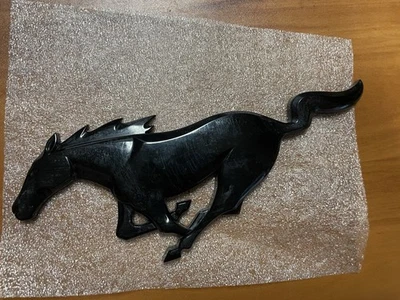 Pony Emblem Front Grille Gloss Black Mustang V6/ EcoBoost/ GT 2015-2023 - Image 1 of 4