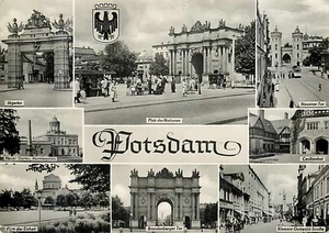 AK - Potsdam - DDR Multiview - Brandenburger Tor - Klement-Gottwald-Strasse - Bild 1 von 2