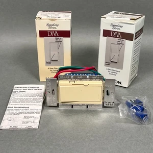 LOTE 2 Lutron DIVA DV-603P-IV 3 vías incandescente 600W atenuador preestablecido marfil CAJA ABIERTA - Imagen 1 de 12
