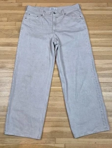 Abercrombie & Fitch Low Rise Ultra Loose 32L Women's 38x32 Tan Beige Wide Leg - Picture 1 of 8