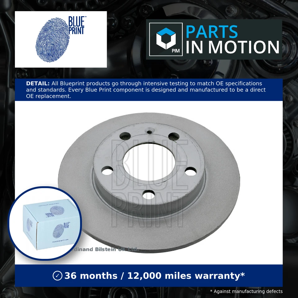 2x Brake Discs Pair Solid fits SEAT EXEO 3R 2.0D Rear 08 to 13 245mm Set Quality - Image 1 of 4