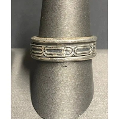 UNISEX 925 STERLING SILVER SPINNER BAND RING SIZE 9.5 SKY - Image 1 of 4