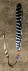 Indianer Lakota Sioux Perlen Feder. - Bild 1 von 4