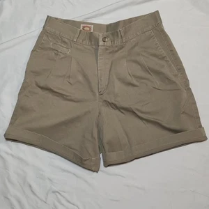 Vintage Banana Republic Tan Women’s Size 33 Tan Beige Shorts Mom High Rise - Picture 1 of 3