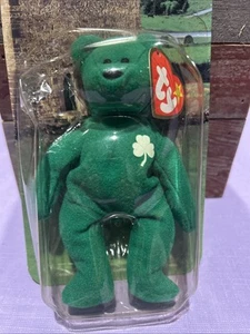 1999 Ronald McDonald House Charities Ty Beanie Baby Erin The Bear Green - Picture 1 of 6