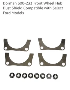 Silver Front Wheel Hub Dust Shield By Dorman 600-233 For Select Ford Truck Model - Bild 1 von 3