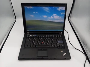 Lenovo ThinkPad T61 14" Laptop Intel C2D 2.1GHz 4GB 64GB SSD Windows XP -RR - Picture 1 of 6