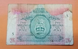 OCCUPAZIONE BRITANNICA DELL' ITALIA TWO SHILLING / SIX PENCE ANNO 1943 - Picture 1 of 3