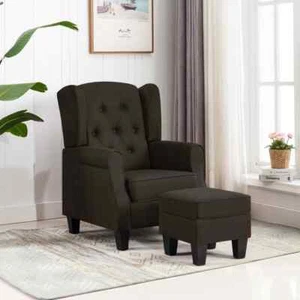 Sillón con Taburete Reposapiés de Tela Reclinable Acolchado Multicolor vidaXL - Imagen 1 de 72