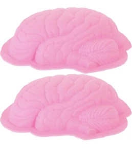 Stampo per torte in silicone a forma di cervello 8,6" fai da te stampo da forno gelatina resina X2 NUOVO - Foto 1 di 3