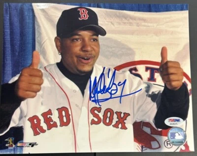 Manny Ramirez Autographed Boston Red Sox 8x10 Photo PSA/DNA - Image 1 of 2