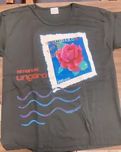 Parfums UNGARO Vintage 1993 Promo T-SHIRT Top Gr. L/XL Made in USA Schwarz - Bild 1 von 10