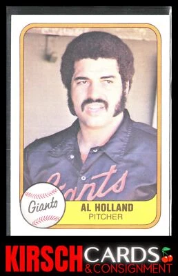 Al Holland 1981 Fleer #445 San Francisco Giants - Image 1 of 2