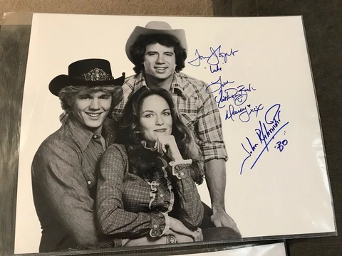 1979-1985 John Schneider Wopat Bach Dukes of Hazzard Signed 16x20 Photo Cover