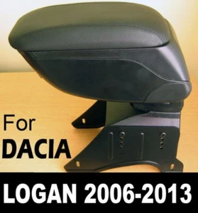 Bracciolo Portaoggetti Pelle Nero Specifico per Renault Logan 2004-2013 - Picture 1 of 5