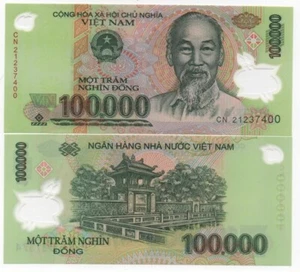 Vietnam - 100000 Dong 2021 UNC P. 122 Polymer Lemberg-Zp - Picture 1 of 1