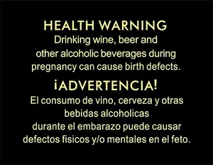 Gesundheitswarnschild, No Alkohol Schild, No Drinking Schild, Krankenhaus, Schild - Bild 1 von 1