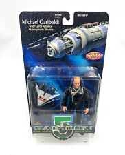 BABYLON 5 MICHEAL GARIBALDI Bald w/Earth Alliance Shuttle PREVIEWS N2 TOYS *MOC*