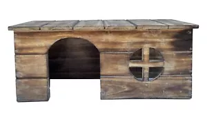 Kleintierhaus Nagerhaus Kleintierhütte Meerschweinchen Hasen Haus Hütte ca. 60cm - Bild 1 von 5