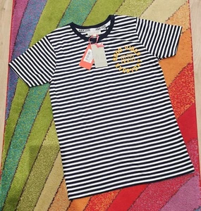 BNWT Angel & Rocket navy striped t-shirt - boys age 12 - Picture 1 of 3