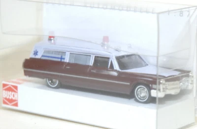Busch 42910 Cadillac 66 Station Wagon Ambulanza HO 1:87 NUOVO - Immagine 1 di 2