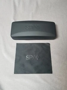 SPY+ Eyeglass Optical Case - Plus Cleaning Cloth, Color Matt Black Faux Leather - Picture 1 of 10