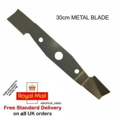 FITS CHALLENGE XTREME HOMEBASE & POWERBASE METAL BLADE FOR 30cm LAWNMOWERS 12" - Image 1 of 2