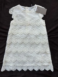 NWT Girls Mayoral Chic Cream Ivory Lace Fancy Dressy Dress GORGEOUS Sz 6 - Picture 1 of 11