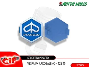 SCUDETTO STEMMA PIAGGIO INCASTRO MASCHERINA VESPA PX ARCOBALENO 125 T5 252970 - Imagen 1 de 1