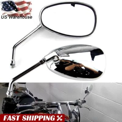 Espejos retrovisores de moto de 10 mm para Honda VTX1300R VTX1800 VT750 VT1100 VLX600 Foto 1 de 4