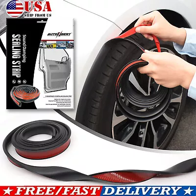 9.8FT/300cm Fender Flares Car Wheel Eyebrow Arch Extension Protector Strip Trim - Image 1 of 4