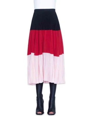 Custom Made To Order Colorblock Pleated A-line gathered Skirt Plus 1x-10x Y835 - Image 1 of 4