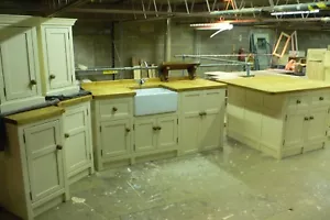 Solid Pine Shaker Style Kitchen Package Deal 4,Handpainted In Your Colour Choice - Picture 1 of 12