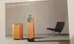 Wiener Lautsprecher Manufaktur Lautsprecher Marketing Prospekt RAR!! - Bild 1 von 6