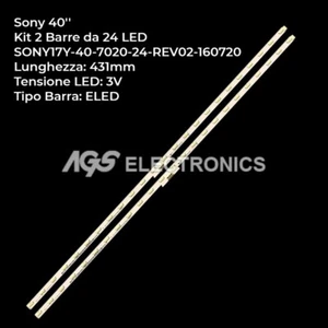 KIT 2 BARRES 24 LED-TV SONY 17Y-40-7020-24-REV02-160720, NS7S400HND01 - Bild 1 von 1