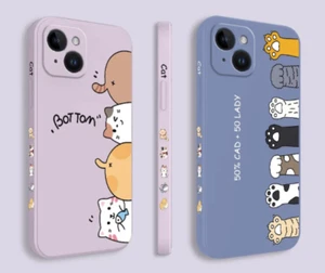 Cat Paws Bottom Pet Chat Soft Coque Cover Case For Iphone 15 Pro Max 14 13 12 11 - Photo 1 sur 5