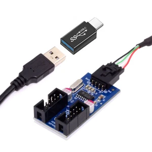 CHENYANG USB 3.1 Type-C to USB 2.0 Type-A to 9pin Header Adapter Motherboard Hub - Picture 1 of 8