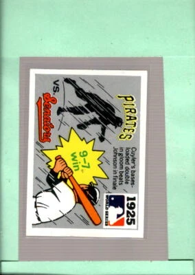 1971 Fleer Laughlin World Series Black Backs #23 1925 - Pirates vs. Sen ID:55491 - Image 1 of 2