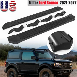 Black Running Board Side Step Nerf Bar Fit For Ford Bronco 2Door 20212023 Steel - Picture 1 of 13