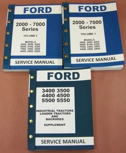 Ford 5500 5550 Tractor Loader Backhoe Service Repair Shop Manual - Picture 1 of 11