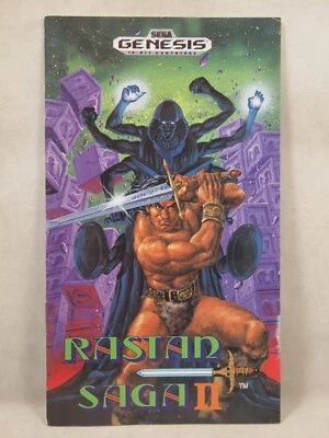 Rastan Saga II (SEGA Genesis) Authentic MANUAL ONLY - Image 1 of 4