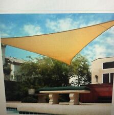 NIB Shade&Beyond Triangle Sun Shade Sail 16' x 16' x 16' Canopy Sand for Patio