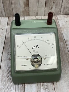 Vintage D.C. Voltmeter UCHIDA Japan Ammeter Kent MF-7 - Picture 1 of 6